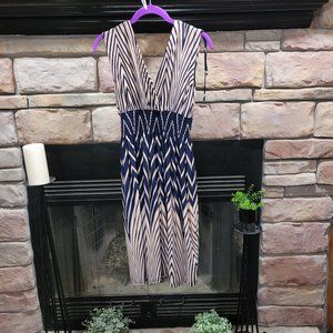 Lildy chevron print dress